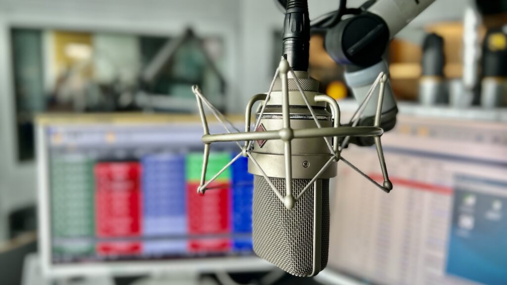 Mikrofon im Radio-Studio